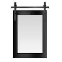 LOVMOR - Rectangle Framed Wall Bathroom Vanity Mirror Accent Mirror - 18