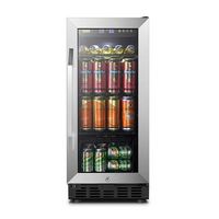 Lanbo - 15 Inch 76 Can Compressor Beverage Cooler with Precision Temperature Controls and Quiet O... - Large Front