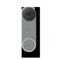 Google - Nest Doorbell (wired, 3rd gen) - Latest Model - 2K Video and Gemini - Hazel - Large Front