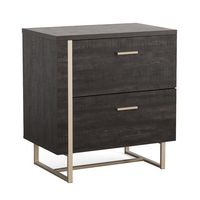 Sauder - Walter Heights 2-Drawer Lateral File Cabinet - Blade Walnut - Large Front