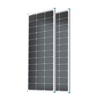 Renogy - Solar Panel 2 pcs 100 Watt 12 Volt, for RV Marine Rooftop Farm Battery and Other Off-Gri... - Large Front