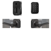Yale - Assure Lock 2 Touch Key-Free Keypad with Wi-Fi and Valdosta Lever - Black Suede - Large Front