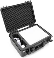 CASEMATIX - Waterproof Case for Starlink Mini Kit AC Dual Band Wi-Fi System and Accessories - Black - Large Front