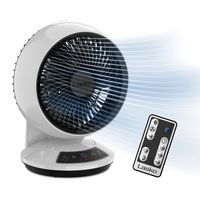 Lasko - Whirlwind Orbital Motion Air Circulator Fan with Timer and Remote Control - White - Large Front