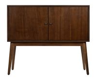 Adore Decor - Brookline Classic 2-Door Cabinet - Walnut Brown - Large Front