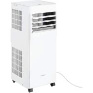 Keystone - 8,500 BTU ASHRAE/5,000 BTU DOE 250 Sq. Ft Portable Air Conditioner with Remote - White - Large Front
