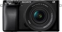 Sony - Alpha 6100 APS-C Mirrorless Camera 4K Video Camera with E PZ 16-50mm + 55-210 Lenses Bundl... - Large Front