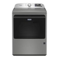 Maytag - 7.4 Cu Ft. Smart Gas Dryer with Pet Pro Option - Classic Silver - Large Front