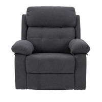 CorLiving - Oren Manual Recliner - Dark Grey - Large Front