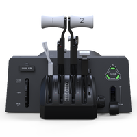 Honeycomb Aeronautical - BRAVO THROTTLE QUADRANT LITE - Black - Large Front