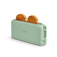 Bella - Fits-anywhere Kitchenware: 2-Slice Slim Toaster - Seaglass - Large Front