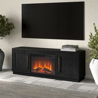 Camden&Wells - Cove Log Fireplace TV Stand for Most TVs up to 75