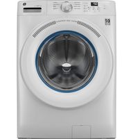 GE - 4.6 Cu. Ft. High-Efficiency Stackable Smart Front Load Washer with Microban Antimicrobial Te... - Large Front