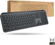 Logitech - MX Keys For Business Full-Size Wireless Scissor Tactile Switch Keyboard with Smart Bac... - Large Front