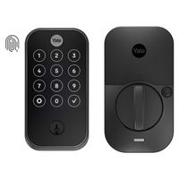 Yale - Assure Lock 2 Touch with Wi-Fi and Norwood Lever - Black Suede - Large Front