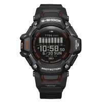 Casio - G-Shock Move 52mm Heart Rate + GPS Solar Assist Resin Strap Smartwatch - Black - Large Front