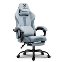GTPlayer - GT905 Adjustable Gaming Chair with Breathable Fabric - Gray - Large Front
