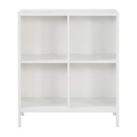 OSP Home Furnishings - Ace 4 Cube Storage/Bookcase - White - Large Front