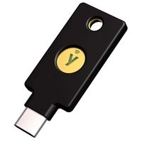 Yubico - YubiKey 5C NFC - Two-Factor authentication (2FA) Security Key, Connect via USB-C or NFC,... - Large Front