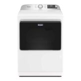 Maytag - 7.4 Cu. Ft. Pet Pro Top Load Gas Dryer with Extra Power and Sanitize Cycle - White - Large Front