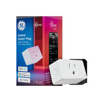 Cync - Indoor Smart Plug, Matter Compatible, Works with Alexa and Google Home - White - Large Front