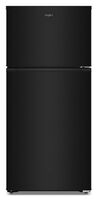 Whirlpool - 28 in. Wide 14.3 cu. ft. Top-Freezer Refrigerator with Total Coverage Cooling - Black - Large Front
