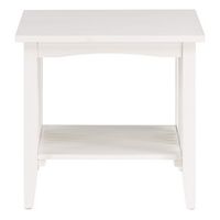 OSP Home Furnishings - Sierra Mission End Table - White Finish - Large Front