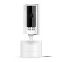 Ring - Pan-Tilt Indoor Security Cam with 360° Horizontal Pan Coverage, Live View & Two-Way Talk, ... - Large Front