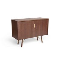 Burrow - Serif Mid Century Modern Credenza - Walnut - Large Front