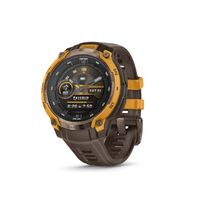 Garmin - Instinct Crossover AMOLED GPS Smartwatch 47 mm Fiber-reinforced Polymer - Bronze/sunburs... - Large Front
