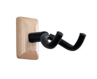 Gator Frameworks - Maple Wall Mounted Guitar Hanger - Black - Large Front