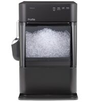 GE Profile - Opal 2.0 Ultra Nugget Ice Maker with Scale Inhibiting Filter - Carbon Black - Large Front