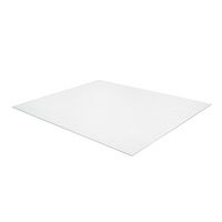 Floortex - Executive XXL Rectangular Polycarbonate Chair Mat for Hard Floor 60 x 79 inches - Clear - Large Front