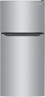 Frigidaire - 20 Cu. Ft. Garage Ready Top-Freezer Refrigerator - Stainless steel - Large Front