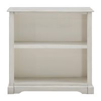 OSP Home Furnishings - Country Meadows 2-Shelf Bookcase - Antique White - Large Front