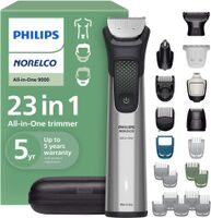 Philips Norelco - All-in-One 9000 Series 23-Piece Trimmer - MG9575/49 - Silver - Large Front