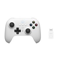 8BitDo - Ultimate 2.4G Wireless Controller with Dock and Hall Effect Joysticks - White - Large Front