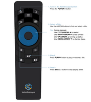 Kaleidescape - remote contral for Strato V, Strato E, and Strato M - Black - Large Front
