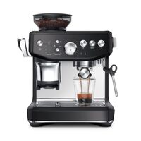 Breville - the Barista Express Impress Espresso Machine - Black Truffle - Large Front