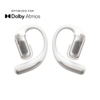 Shokz - OpenFit Pro Open-Ear True Wireless Bluetooth Active Noise Reduction Earbuds - White - Large Front