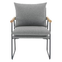 OSP Home Furnishings - Dutton Armchair - Charcoal - Large Front