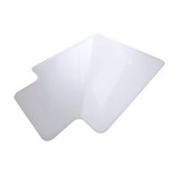 Floortex - Basic Lipped Vinyl Chair Mat for Low Pile Carpets 36 x 48 inches - Clear - Large Front