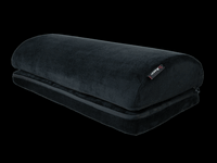 Arozzi - Velvet Memory Foam Footrest - Black - Large Front