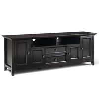 Simpli Home - Amherst 72 inch Solid Wood TV Media Stand in Hickory Brown - Hickory Brown - Large Front
