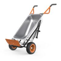 WORX - Aerocart 8-In-1 Yard Cart - Black - Large Front