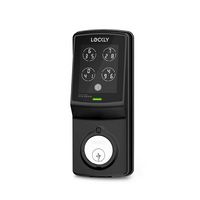 Lockly - Model 7S Deadbolt Smart Lock with Touchscreen/Key Access/Auto Lock/Bluetooth App Control... - Large Front