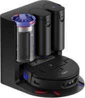 Dyson - Spot+Scrub Ai Wet and Dry Robot Vacuum - Matched Black/Blue - Large Front