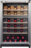 Frigidaire - 46 Bottle Wine Cooler - Stainless Steel - Large Front
