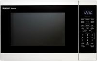 Sharp - 1.4 cu ft Countertop Microwave With Sensor Cooking - White - Large Front