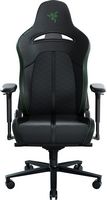 Razer - Enki Gaming Chair for All-Day Comfort - Black/Green - Large Front